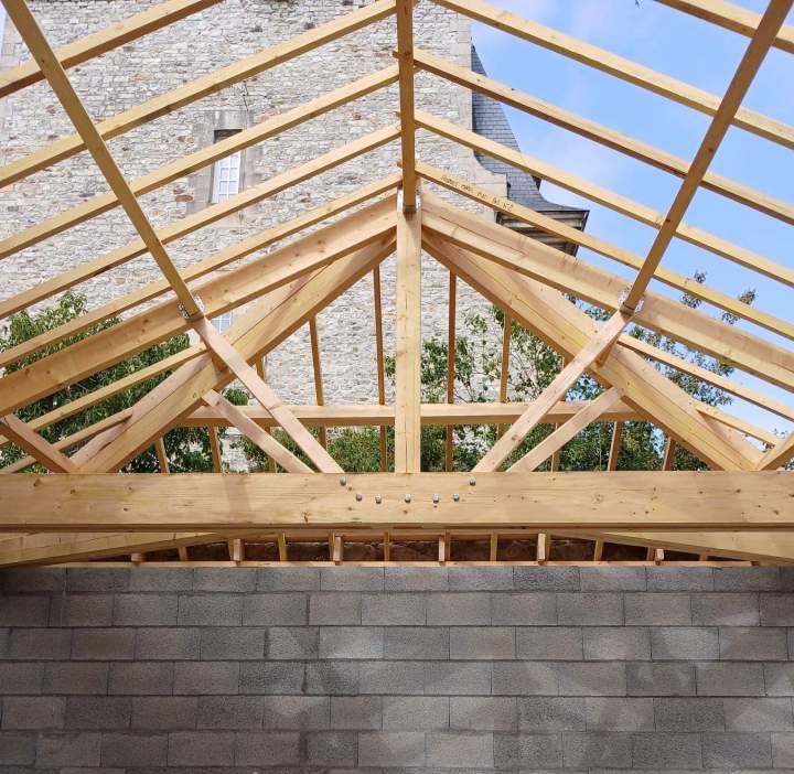 huraultconstructionbois chateaugiron extension charpente 4